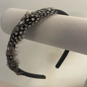 Feathered Rhinestone Headband